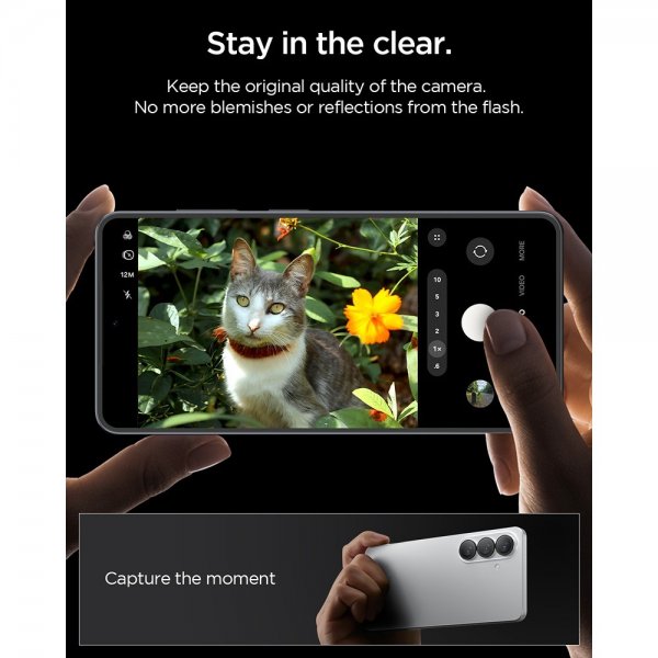 Spigen Samsung Galaxy S26 Plus Kamerabeskyttelse GLAS.tR EZ Fit Optik Pro 2-pak Sort