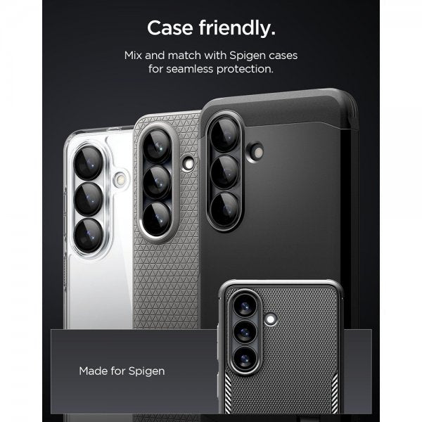 Spigen Samsung Galaxy S26 Plus Kamerabeskyttelse GLAS.tR EZ Fit Optik Pro 2-pak Sort
