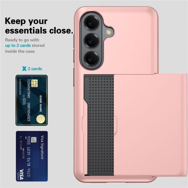 Samsung Galaxy S26 Plus Cover Card Slide Blå