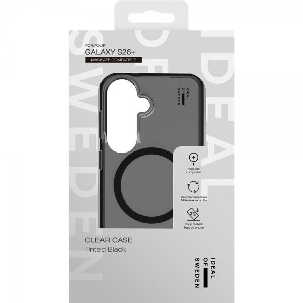Ideal of Sweden Samsung Galaxy S26 Plus Cover Clear Case MagSafe Tinted Black