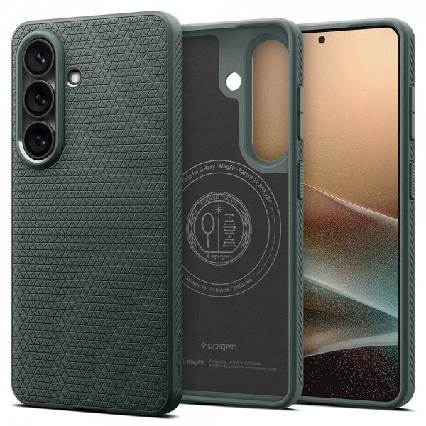 Spigen Samsung Galaxy S26 Plus Cover Liquid Air MagFit Abyss Green