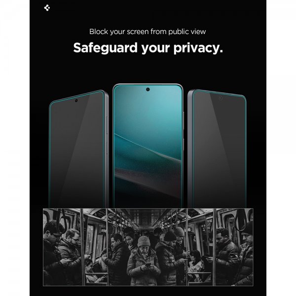 Spigen Samsung Galaxy S26 Plus Skærmbeskyttelse GLAS.tR EZ Fit Pro Privacy 2-pak