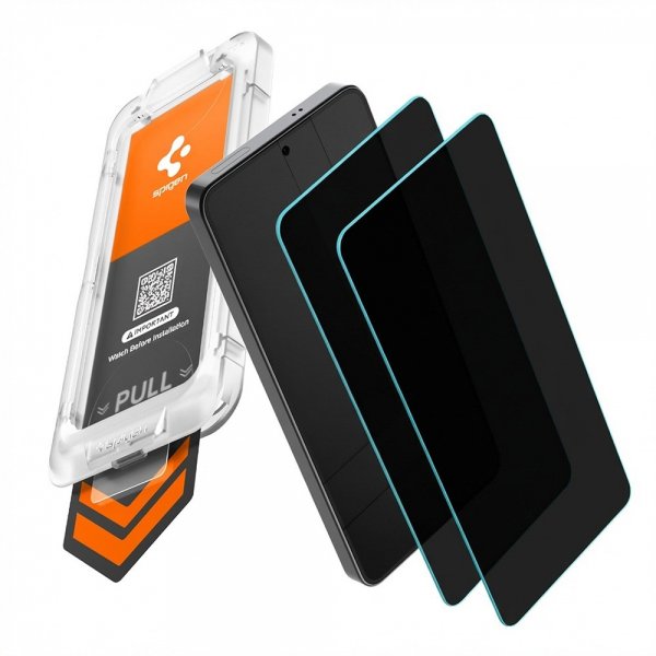Spigen Samsung Galaxy S26 Plus Skærmbeskyttelse GLAS.tR EZ Fit Pro Privacy 2-pak