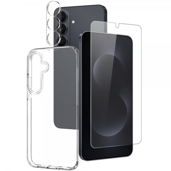 Northjo Samsung Galaxy S26 Cover med Skærmbeskyttelse og Kamerabeskyttelse 3-i-1