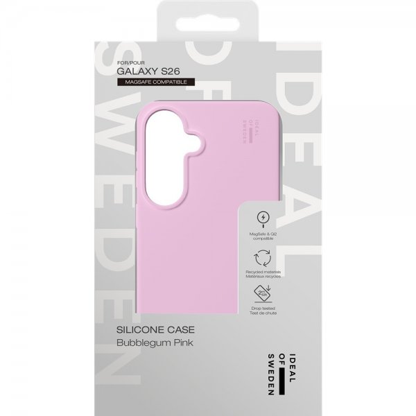 Ideal of Sweden Samsung Galaxy S26 Cover Silicone Case MagSafe Bubblegum Pink