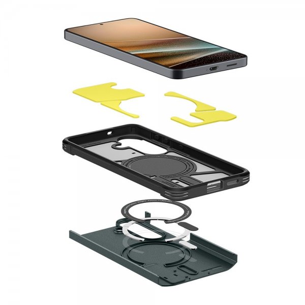 Spigen Samsung Galaxy S26 Cover Tough Armor MagFit Abyss Green
