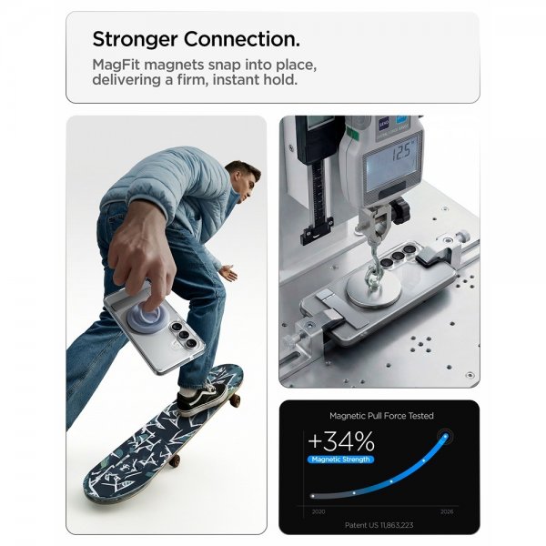Spigen Samsung Galaxy S26 Cover Ultra Hybrid S MagFit Clear White