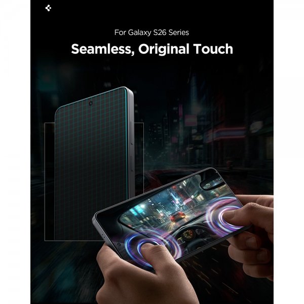 Spigen Samsung Galaxy S26 Skærmbeskyttelse GLAS.tR EZ Fit Pro 2-pak
