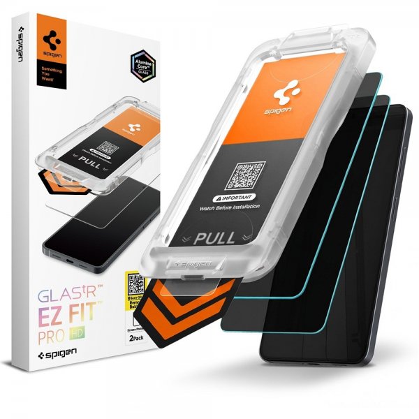 Spigen Samsung Galaxy S26 Skærmbeskyttelse GLAS.tR EZ Fit Pro Privacy 2-pak