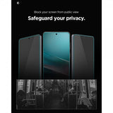 Spigen Samsung Galaxy S26 Skærmbeskyttelse GLAS.tR EZ Fit Pro Privacy 2-pak