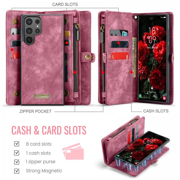 CaseMe Samsung Galaxy S26 Ultra Etui 008 Series Aftageligt Cover Rød