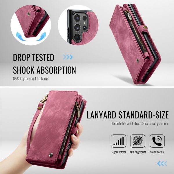 CaseMe Samsung Galaxy S26 Ultra Etui 008 Series Aftageligt Cover Rød