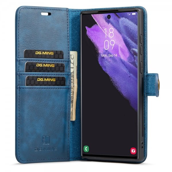 Dg.Ming Samsung Galaxy S26 Ultra Etui med Aftageligt Cover Blå