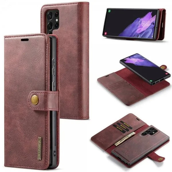 Dg.Ming Samsung Galaxy S26 Ultra Etui med Aftageligt Cover Rød