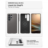 Spigen Samsung Galaxy S26 Ultra Cover Liquid Air MagFit Marble Gray