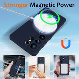 Samsung Galaxy S26 Ultra Cover med Rem Silikone MagSafe Mørkeblå