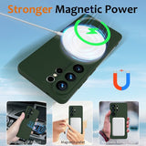 Samsung Galaxy S26 Ultra Cover med Rem Silikone MagSafe Mørkegrøn