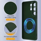Samsung Galaxy S26 Ultra Cover med Rem Silikone MagSafe Mørkegrøn