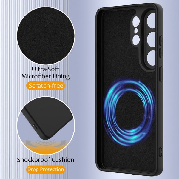 Samsung Galaxy S26 Ultra Cover med Rem Silikone MagSafe Sort