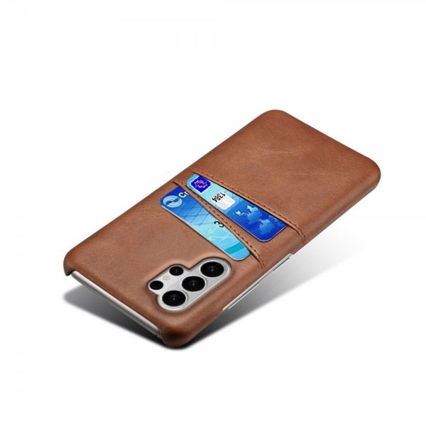Samsung Galaxy S26 Ultra Cover med to Kortlommer Brun