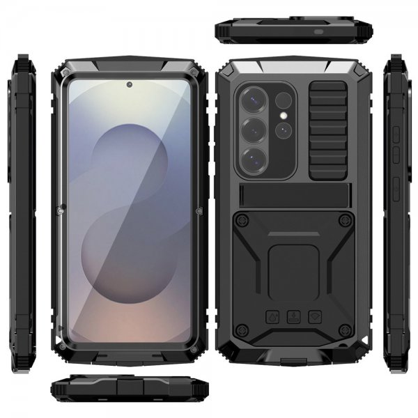 R-JUST Samsung Galaxy S26 Ultra Cover Metal Stødsikkert Sort