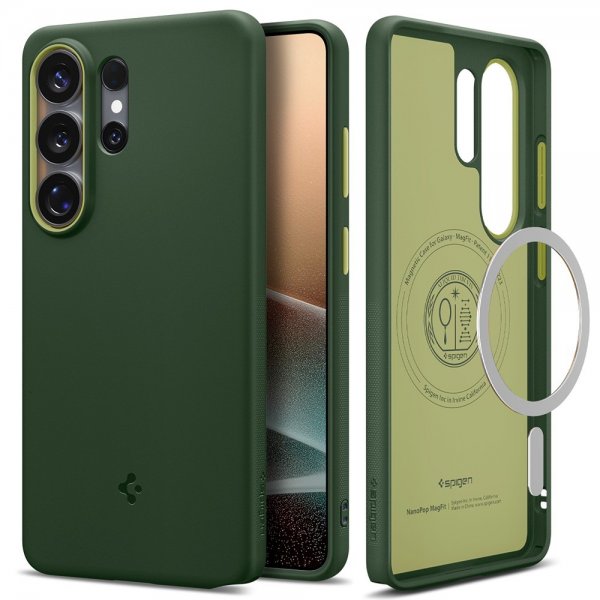 Spigen Samsung Galaxy S26 Ultra Cover Nano Pop MagFit Avo Green