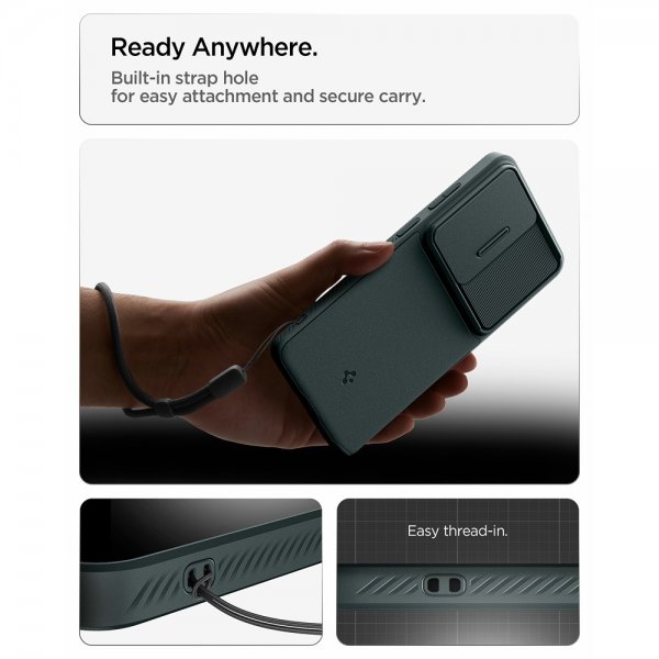 Spigen Samsung Galaxy S26 Ultra Cover Optik Armor Abyss Green
