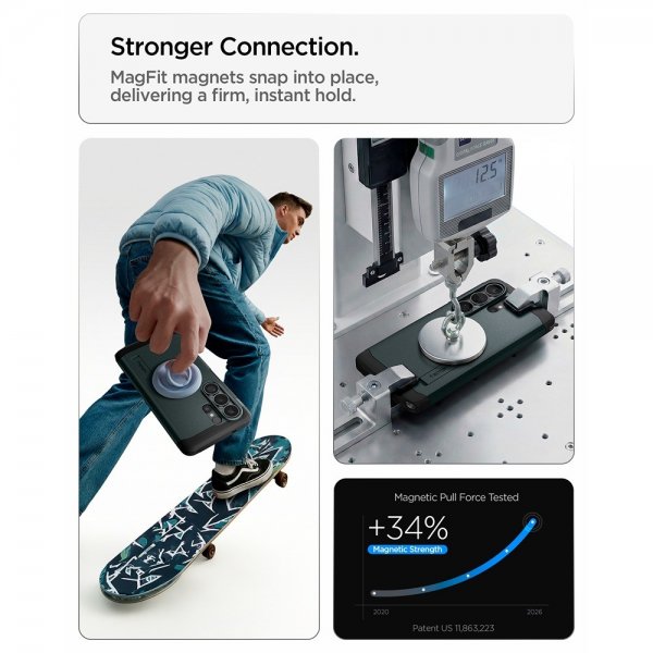Spigen Samsung Galaxy S26 Ultra Cover Tough Armor MagFit Abyss Green
