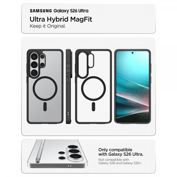 Spigen Samsung Galaxy S26 Ultra Cover Ultra Hybrid MagFit Mat Sort