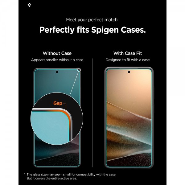Spigen Samsung Galaxy S26 Ultra Skærmbeskytter GLAS.tR EZ Fit Pro 2-pak
