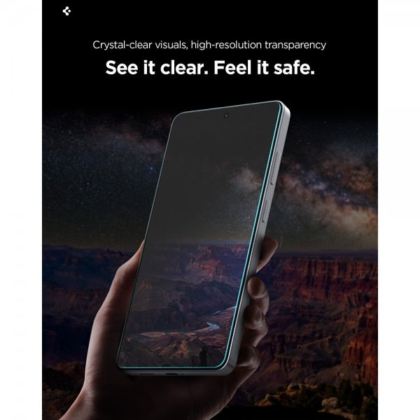 Spigen Samsung Galaxy S26 Ultra Skærmbeskyttelse GLAS.tR EZ Fit Pro Privacy 2-pak