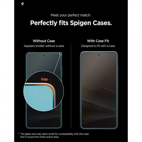 Spigen Samsung Galaxy S26 Ultra Skærmbeskyttelse GLAS.tR EZ Fit Pro Privacy 2-pak