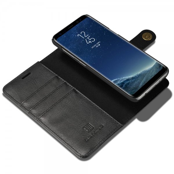 Dg.Ming Samsung Galaxy S8 Pung Etui Aftageligt Cover Sort