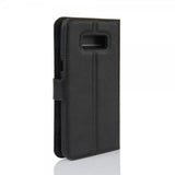 Samsung Galaxy S8 Etui Litchi Sort