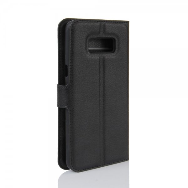 Samsung Galaxy S8 Plus Etui Litchi Sort