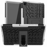 Samsung Galaxy Tab A7 Cover Dækmønster Stativfunktion Hvid