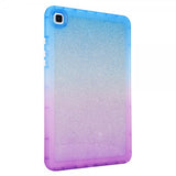Samsung Galaxy Tab A7 Cover Glitter Gradient Blå Lilla