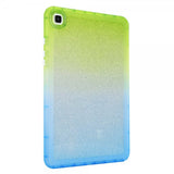 Samsung Galaxy Tab A7 Etui Glitter Gradient Grøn Blå