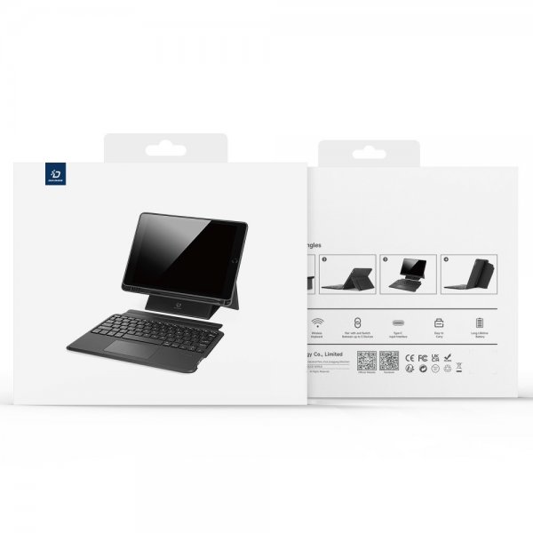 Dux Ducis Samsung Galaxy Tab A8 Etui Aftageligt Tastatur Sort