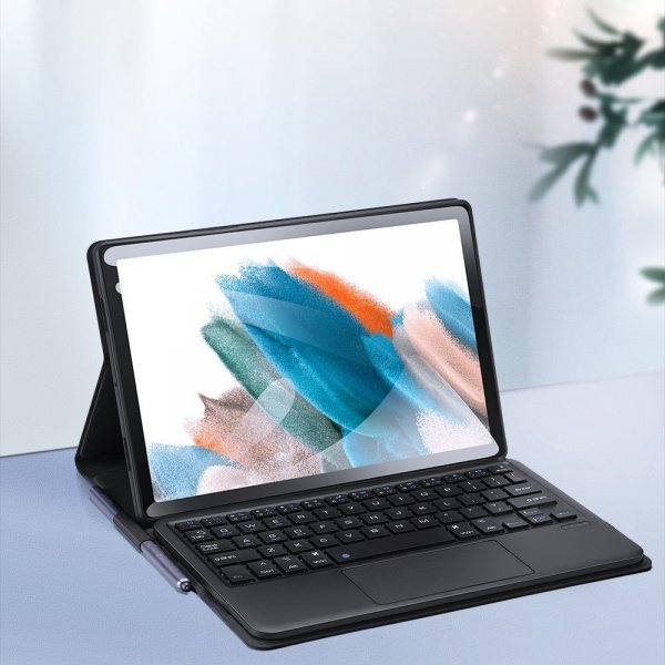 Dux Ducis Samsung Galaxy Tab A8 Etui med Tastatur Sort