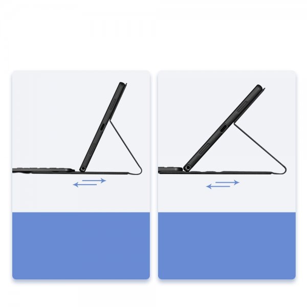 Dux Ducis Samsung Galaxy Tab A8 Etui med Tastatur Sort