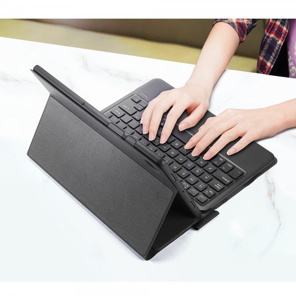 Dux Ducis Samsung Galaxy Tab A8 Etui med Tastatur Sort
