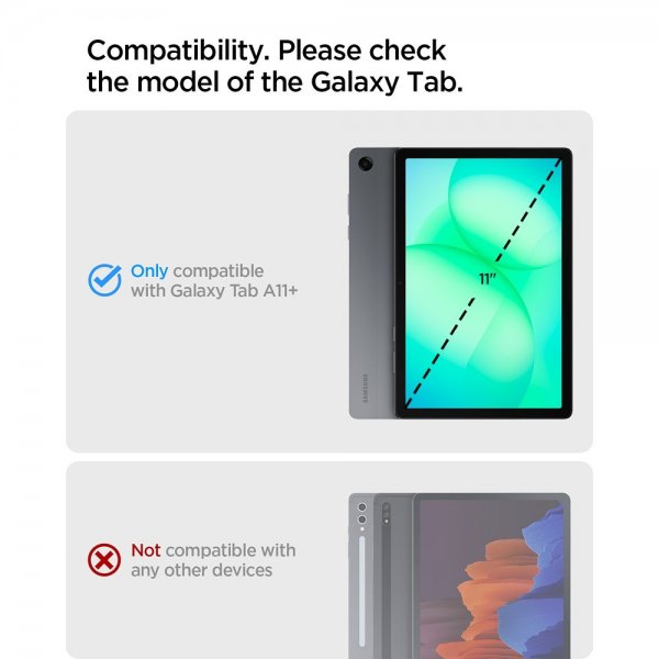 Spigen Samsung Galaxy Tab A9 Plus/Tab A11 Plus Cover Rugged Armor Mat Sort