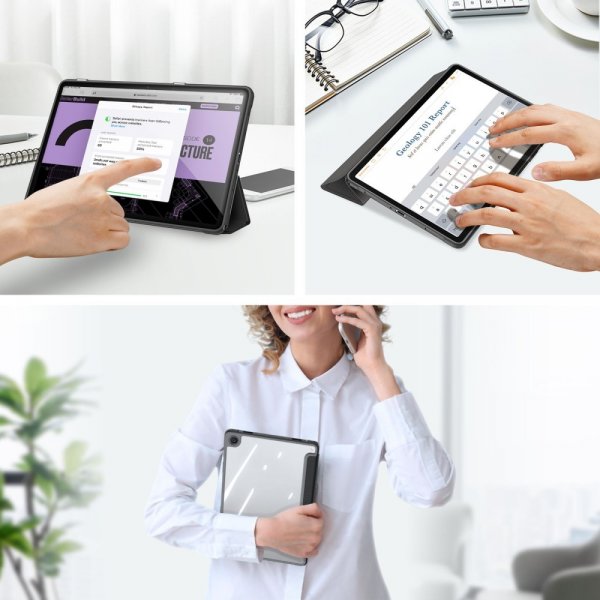 Dux Ducis Samsung Galaxy Tab A9 Plus Etui TOBY-serien Sort