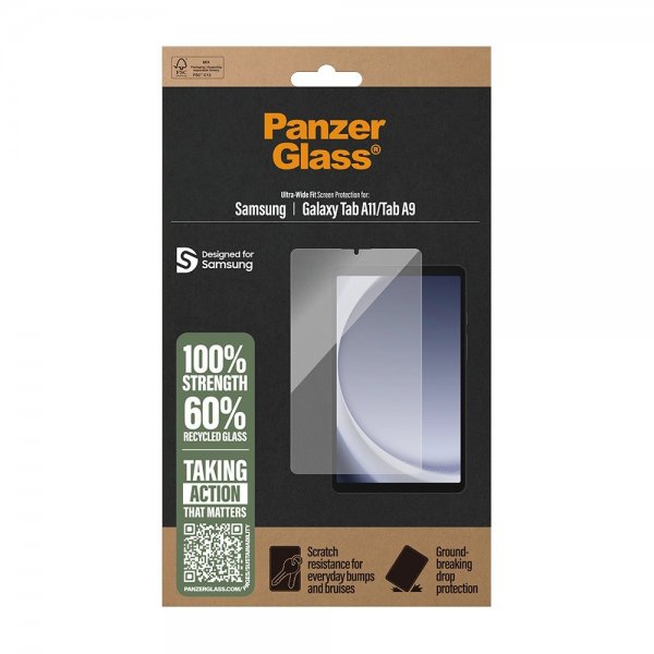 PanzerGlass Samsung Galaxy Tab A9/Tab A11 Skærmbeskyttelse Ultra-Wide Fit
