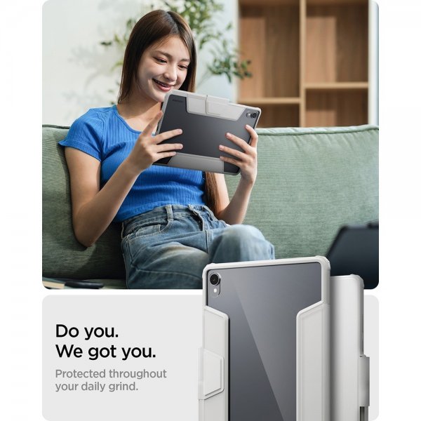 Spigen Samsung Galaxy Tab S11 Cover Ultra Hybrid Pro Grå