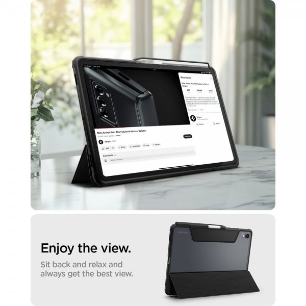 Spigen Samsung Galaxy Tab S11 Cover Ultra Hybrid Pro Sort