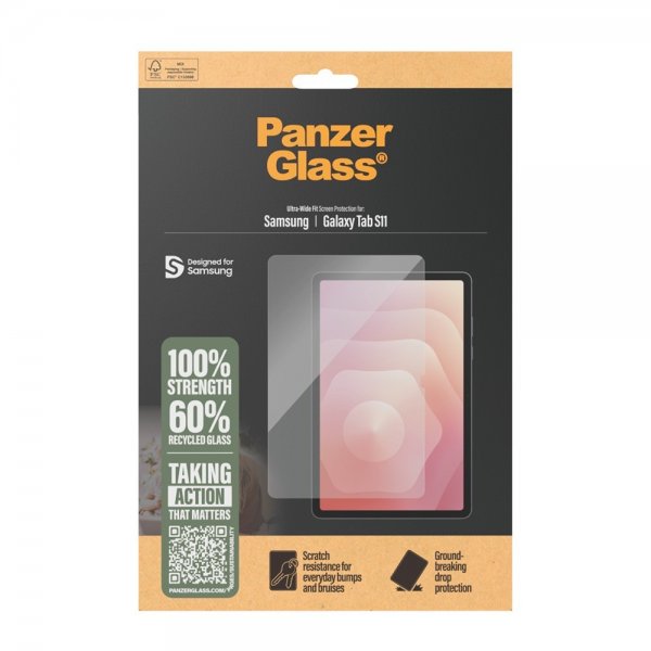 PanzerGlass Samsung Galaxy Tab S11 Skærmbeskyttelse Ultra-Wide Fit