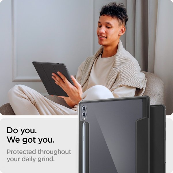 Spigen Samsung Galaxy Tab S8 Ultra/S9 Ultra/S10 Ultra Cover Ultra Hybrid Pro Sort