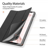 Dux Ducis Samsung Galaxy Tab S9 Etui DOMO Series Sort